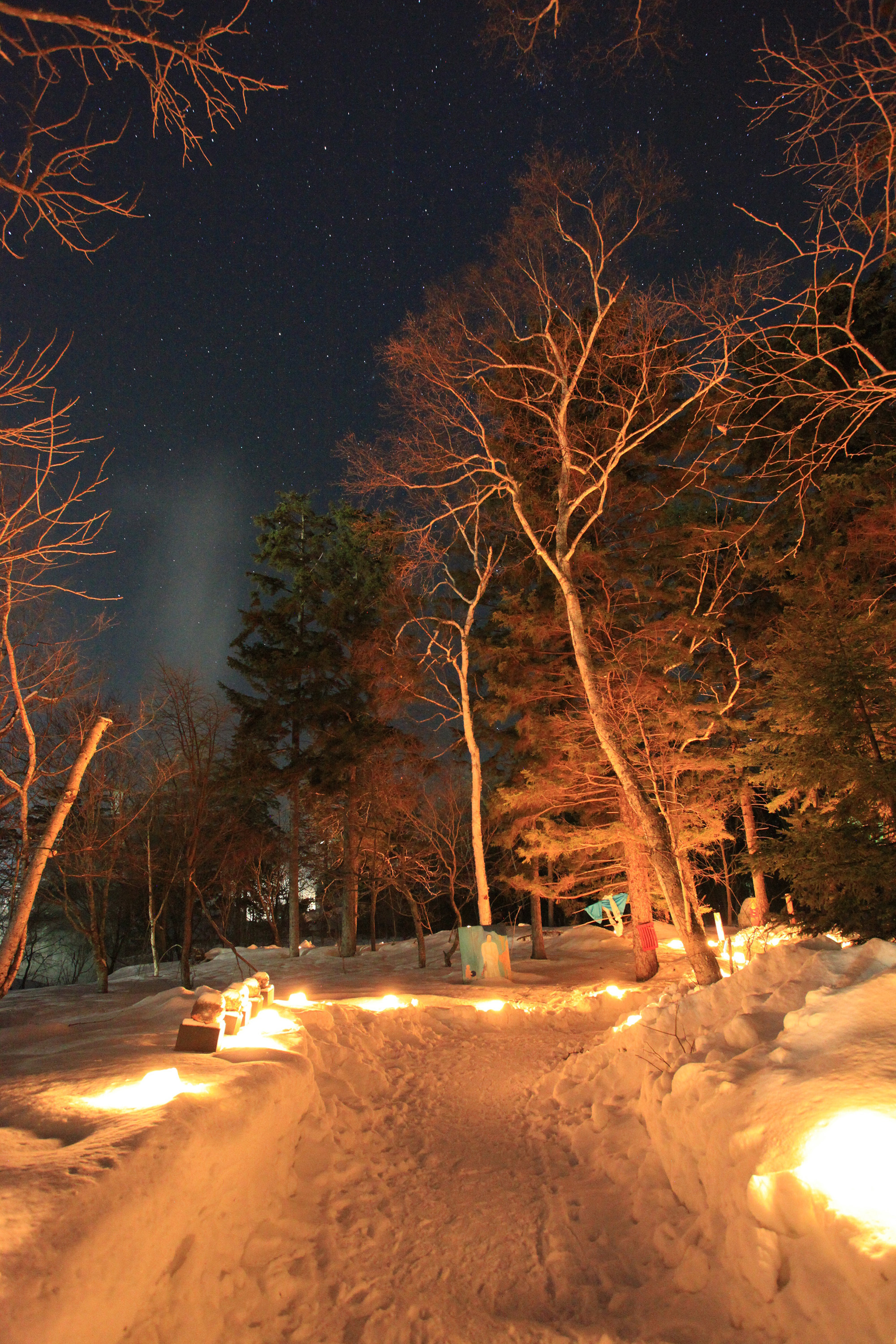 Yukimori art museum in the night